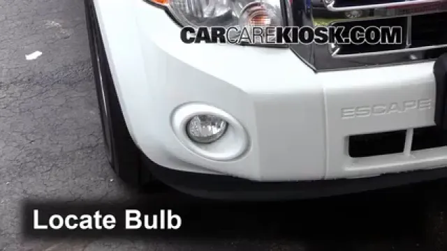 2012 Ford Escape XLT 2.5L 4 Cyl. Luces Luz de niebla (reemplazar foco)